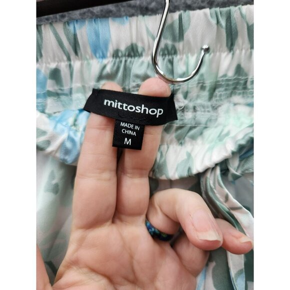 Floral Print Ruffled Mini Skirt With Elastic Waistband Mittoshop M 100% Polyeste - Picture 2 of 4